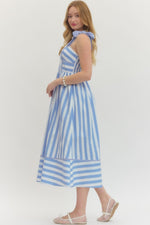 Seaside Sweetheart Midi Dress - Blue