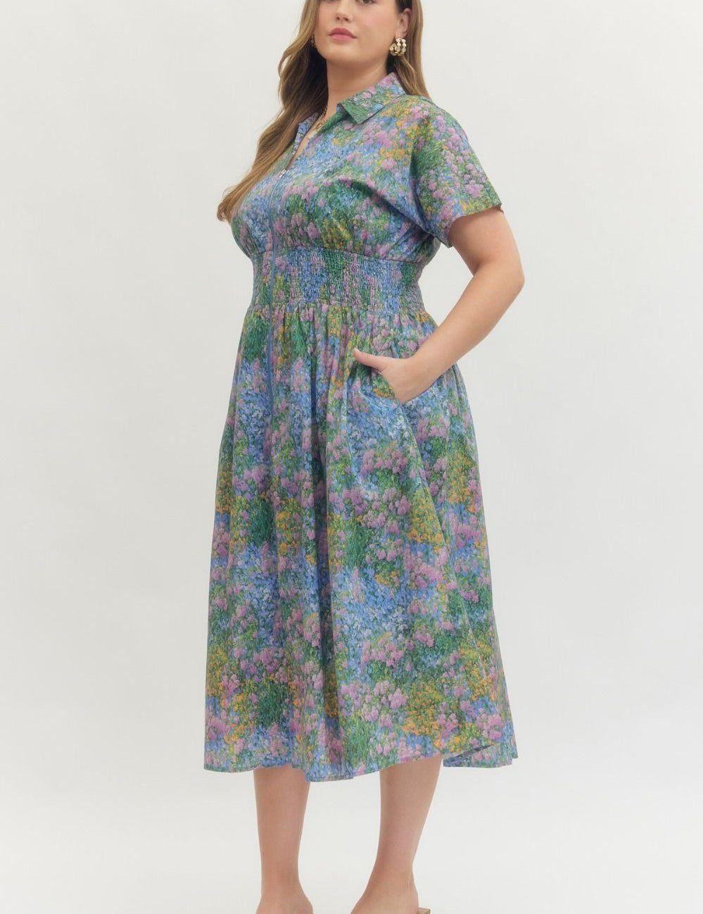 Sweet Serenity Midi Dress Plus
