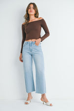 Slim Wide Leg Jeans