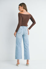 Slim Wide Leg Jeans
