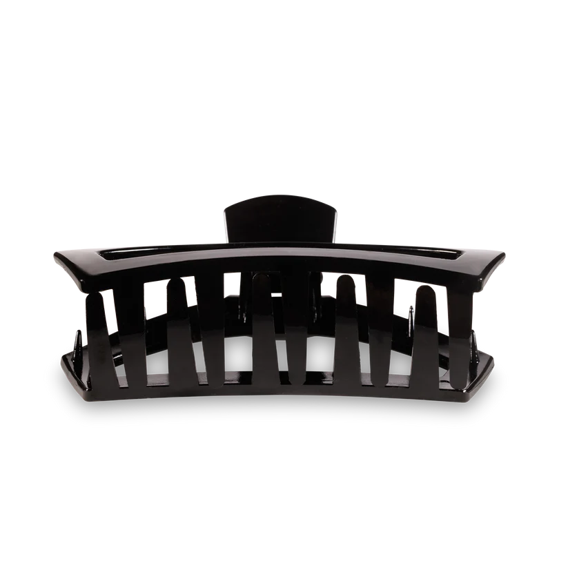 Open Claw Hair Clip - Jet Black - Large