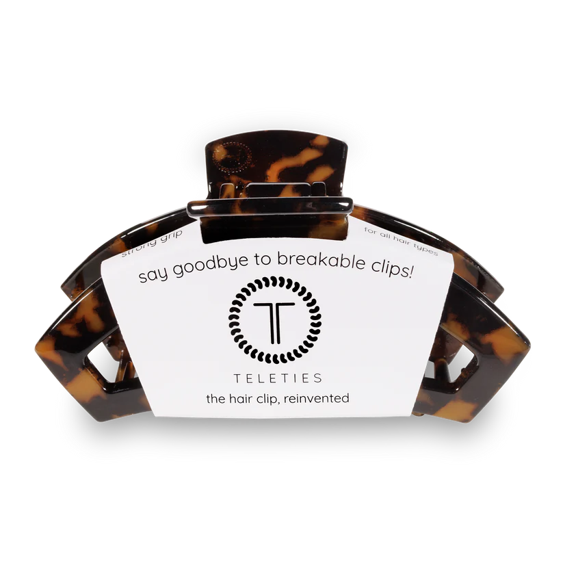 Open Claw Hair Clip - Tortoise - Large