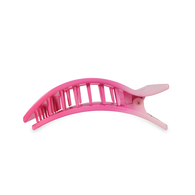 Flat Rectangle Hair Clip - Kiss & Tell - Large