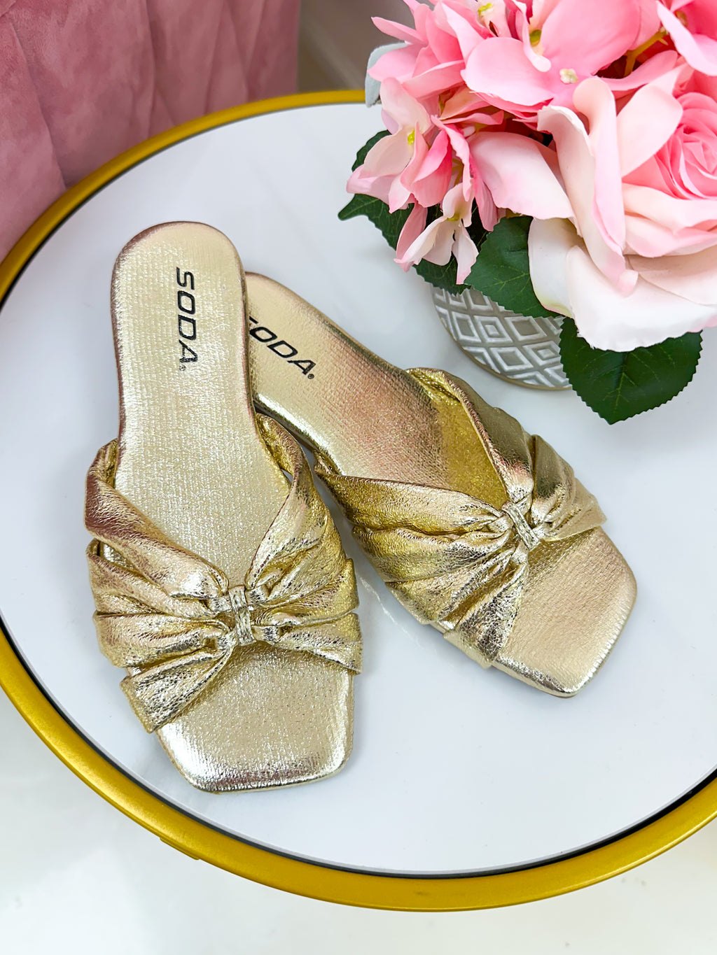 Mitzi Gold Sandal