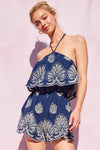 Sea Serenity Romper Navy