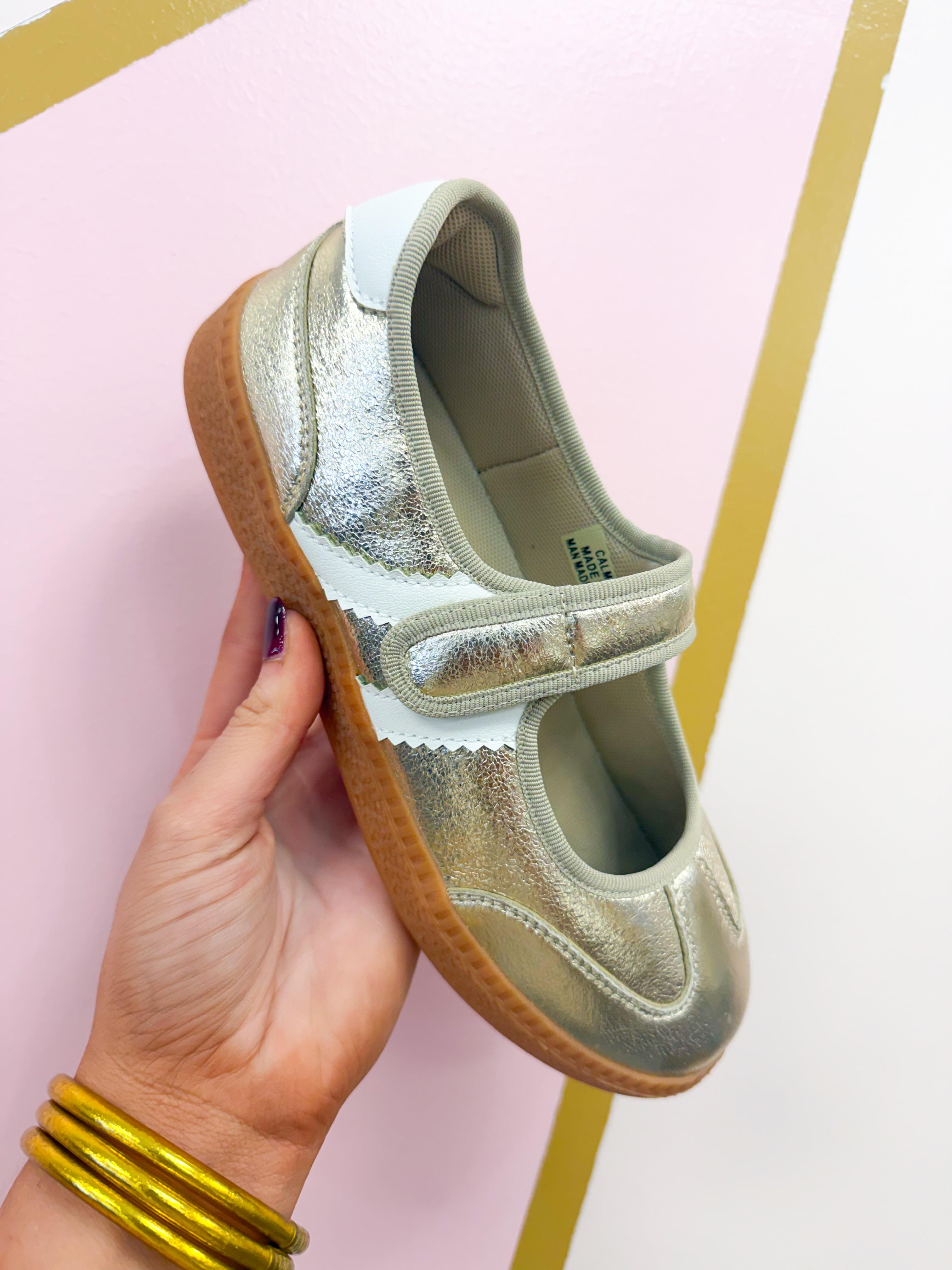 Calm Down Sneaker - Gold Metallic