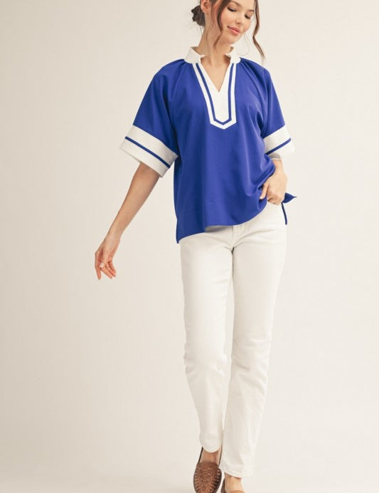 Color Me Confident Top - Blue