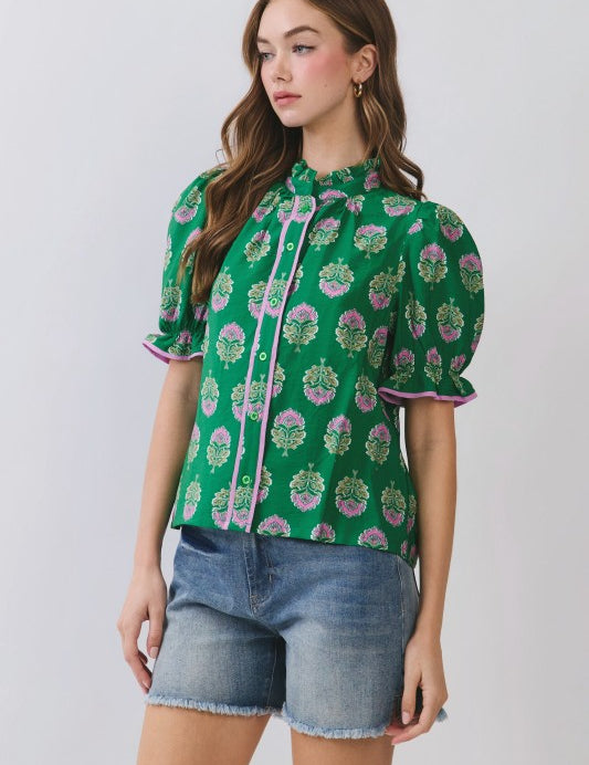Palms & Petals Top