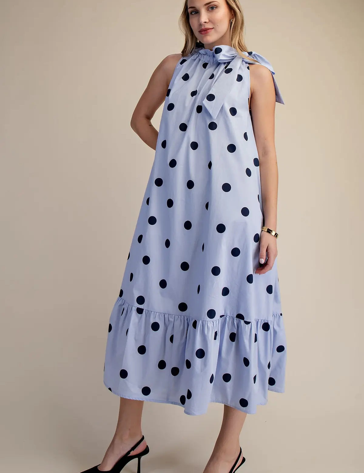 Penelope Polka Dot Midi Dress