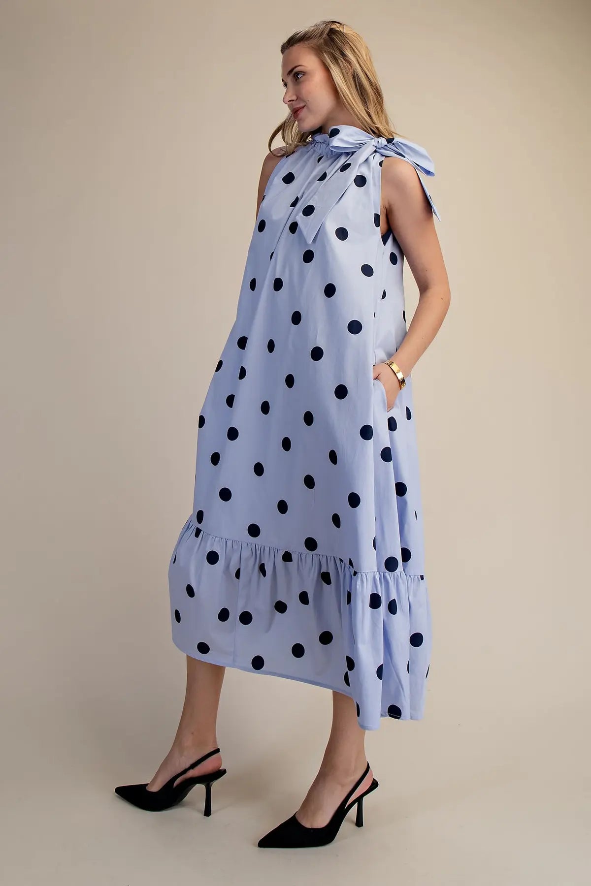 Penelope Polka Dot Midi Dress