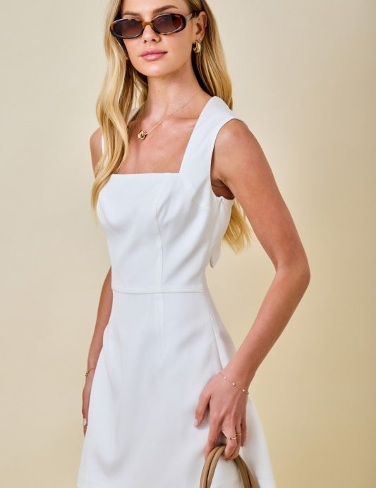Bow Me Away Mini Dress
