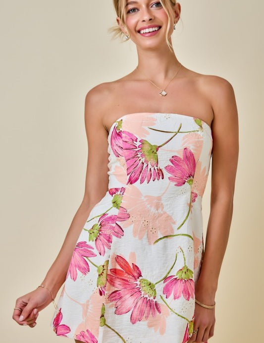 Petals & Prosecco Mini Dress