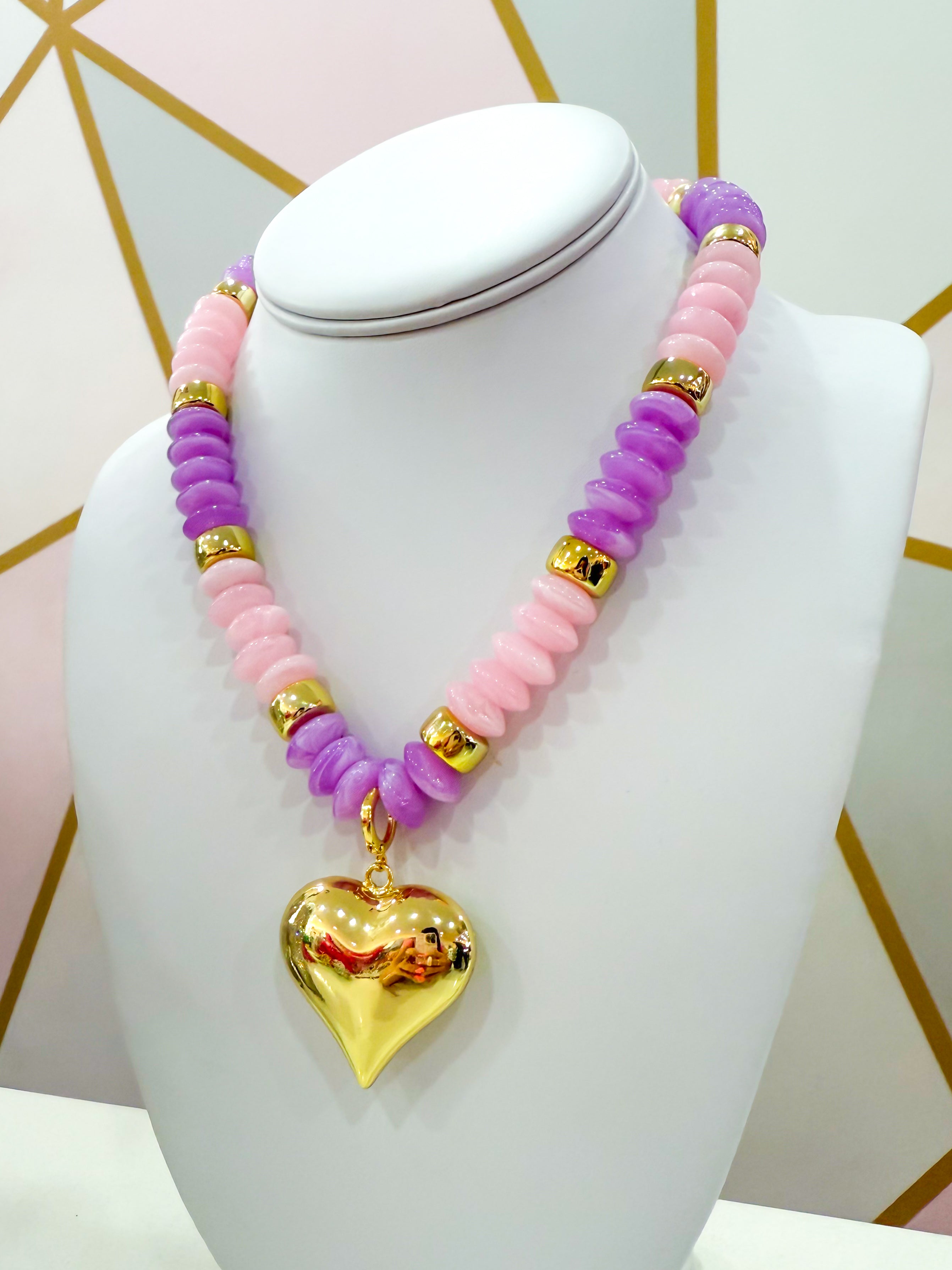 Day Dream Beaded Necklace Purple