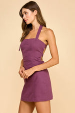 Buckle Up Dress Purple