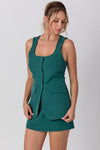 Standing On Business Romper Green