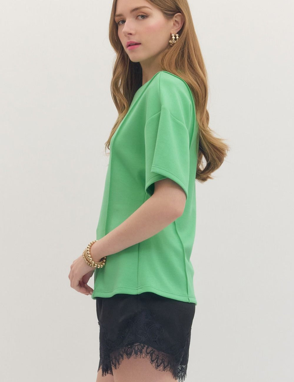 Sculpted Breeze Top - Green