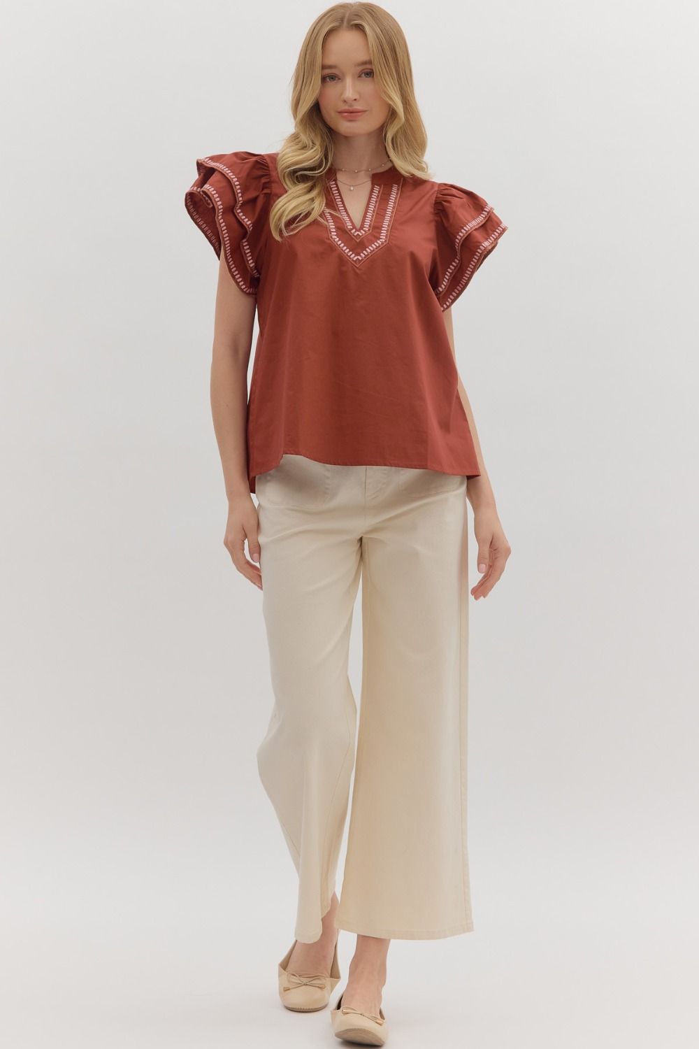 Embroidered Elegance Top