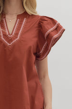 Embroidered Elegance Top