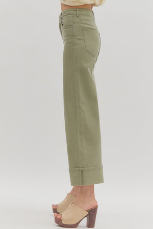 Find My Way Pants Olive