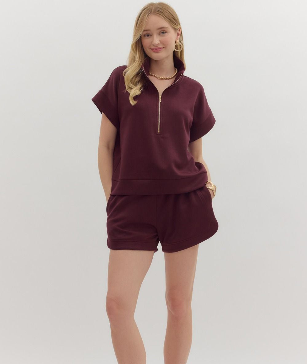 Chic Luxe Set Burgundy