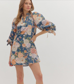 Reminiscing Dress Slate Floral
