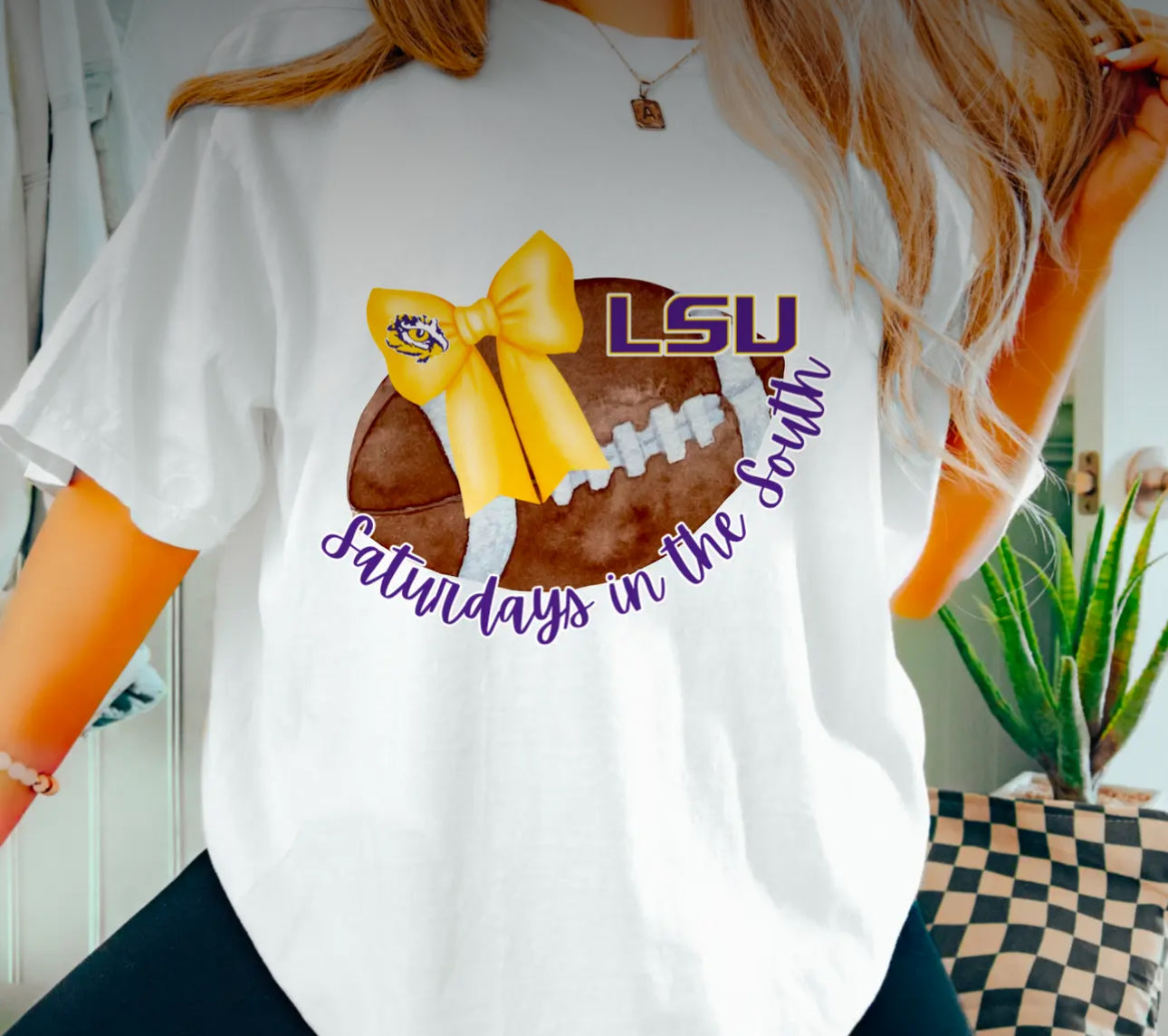 LSU Tigers Football Coquette Tee