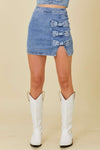 Sweet Bow Denim Skirt