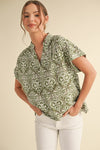 Approachable All Day Top Olive