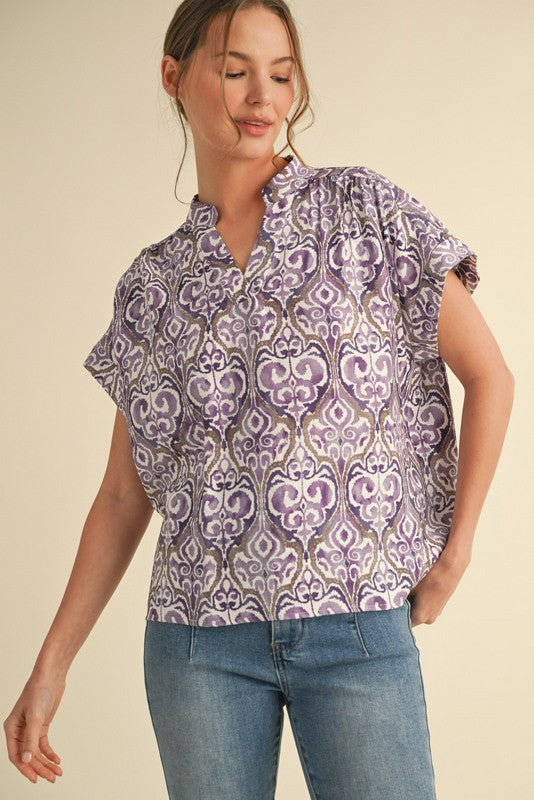 Approachable All Day Top Lavender
