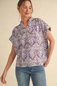 Approachable All Day Top Lavender