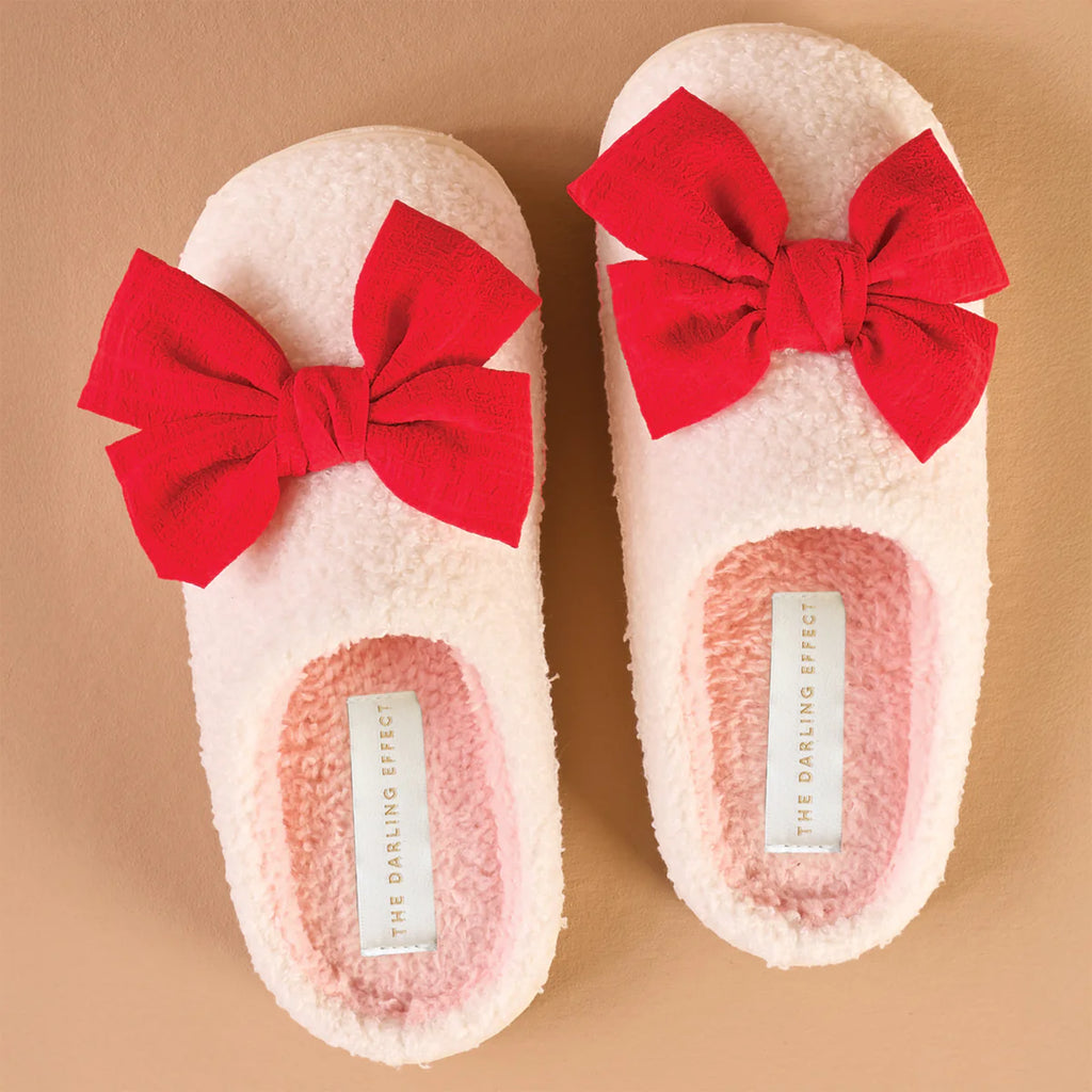 Bow Slipper Red