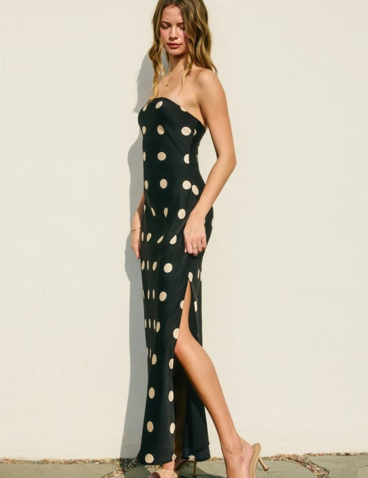 The Dot Edit Maxi Dress - Black