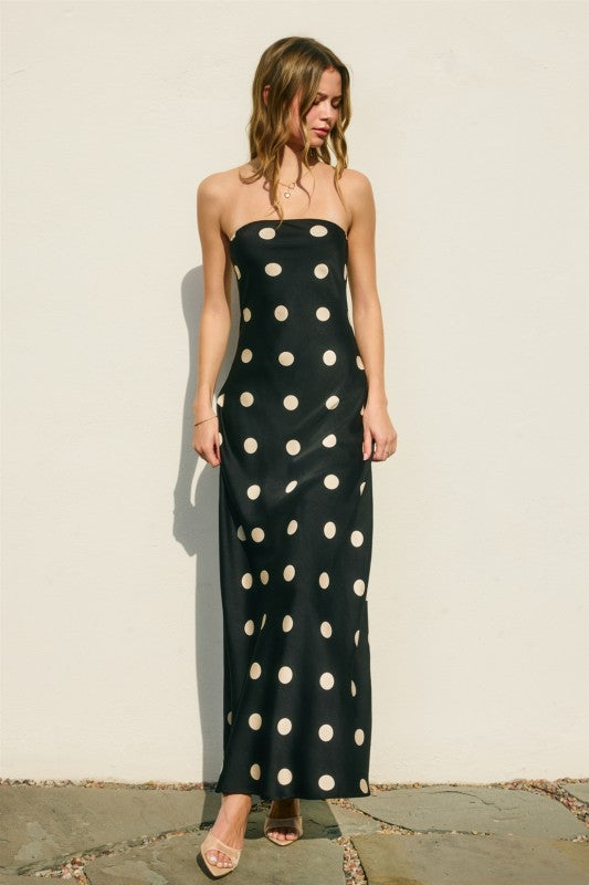 The Dot Edit Maxi Dress - Black