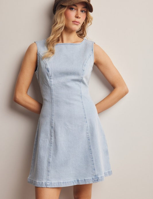 The Denim Edit Mini Dress