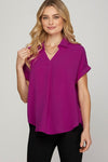 Katie Claire Top Magenta