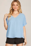 Stevee Raye Top Blue