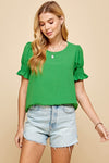 Staying Smitten With You Top Green