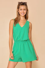 Sparked Romper Green