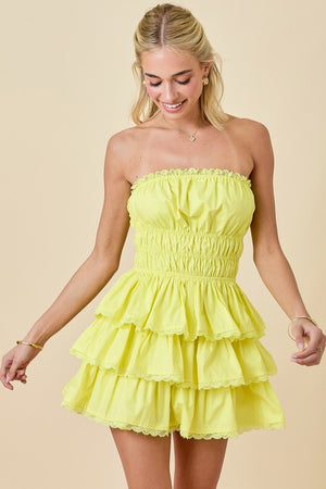 Easy To Please Dress Lemon