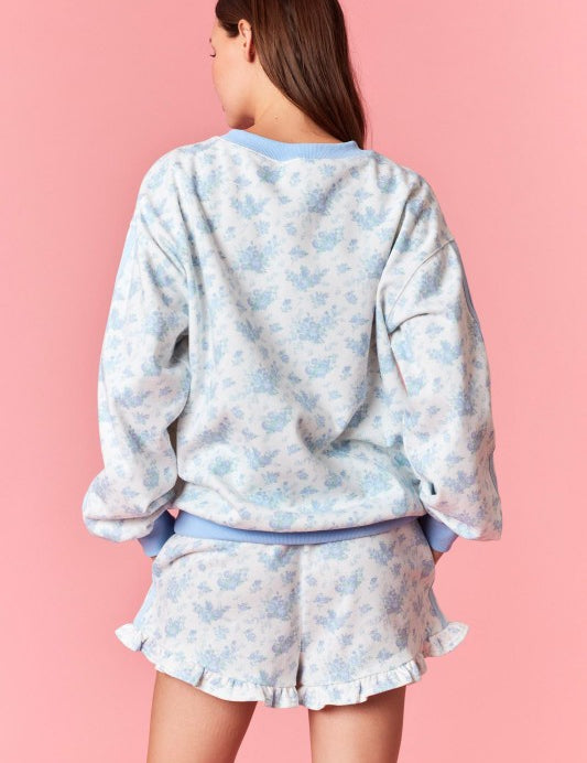 Talking Back PJ Set - Blue