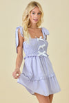 Dressed In Bows Dress Lavender