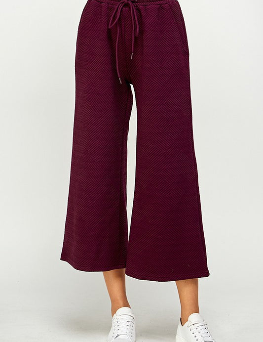 I'll Wear This Everyday Pants Set Burgundy