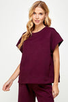 I'll Wear This Everyday Pants Set Burgundy
