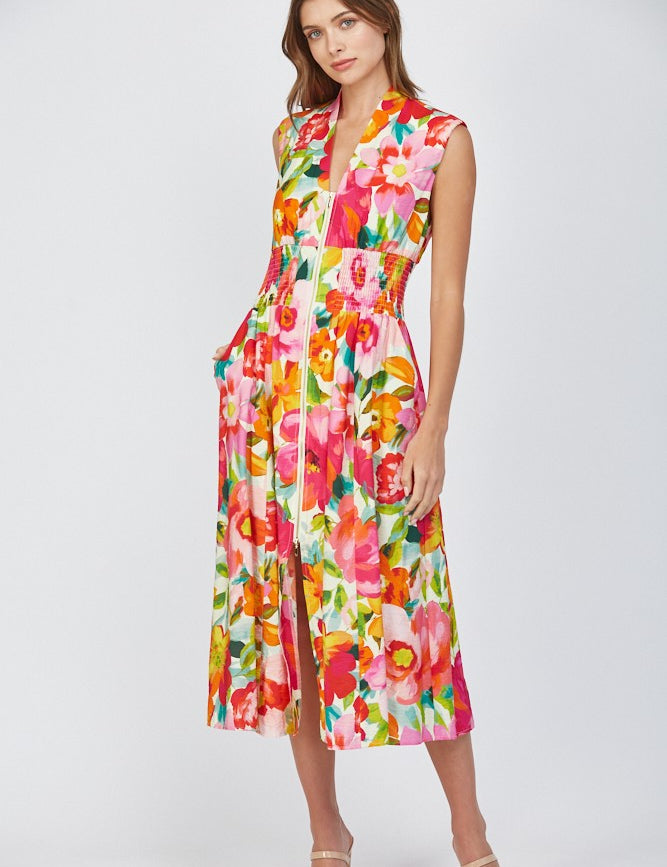 Sunset in Bloom Midi Dress