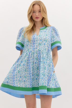 So Content Dress Blue