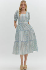 Feminine Charm Dress blue