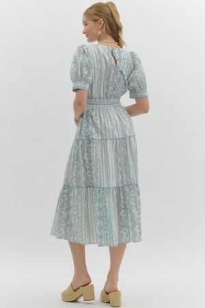 Feminine Charm Dress blue