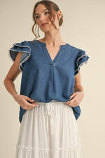 Denim Sweetheart Top