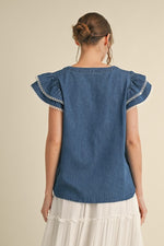 Denim Sweetheart Top