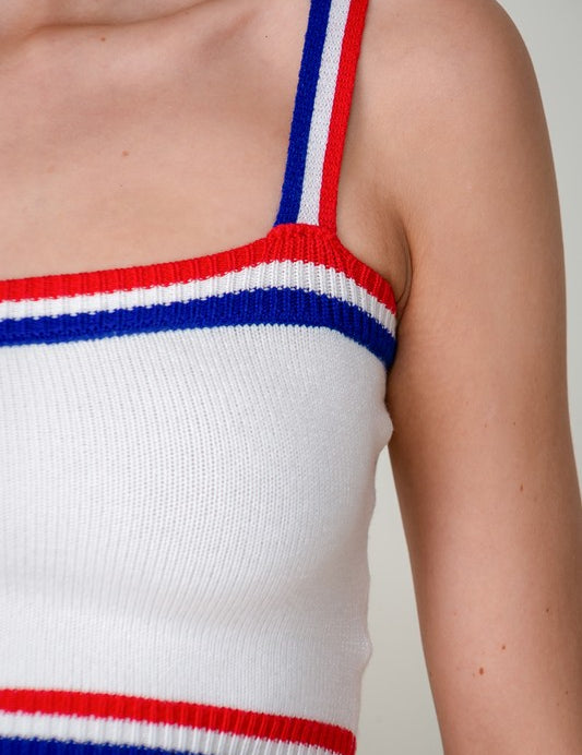 Fire Cracker Knit Crop Top